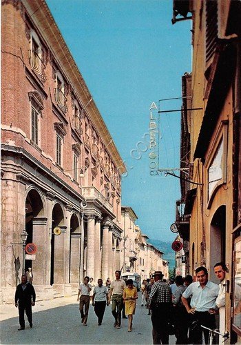 Cartolina - Postcard - Pergola - Corso Matteotti - Albergo … | Immagine principale
