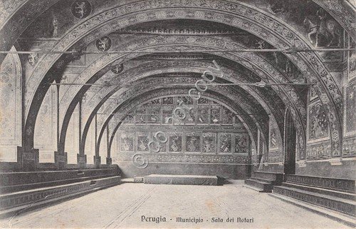 Cartolina - Postcard - Perugia Municipio Sala dei Notari | Immagine principale
