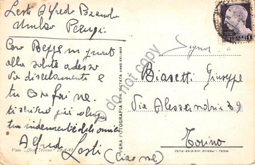 Cartolina - Postcard - Perugia Oratorio S. Bernardino anni '40