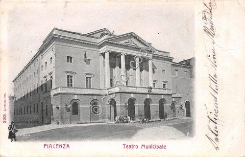 Cartolina - Postcard - Piacenza - Teatro Municipale - anni … | Immagine principale