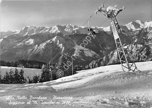 Cartolina - Postcard - Piazzatorre - Seggiovia M. Torcola - …