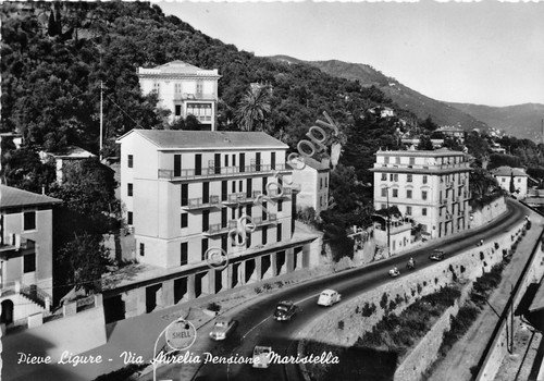 Cartolina - Postcard - Pieve Ligure - Pensione Maristella - … | Immagine principale