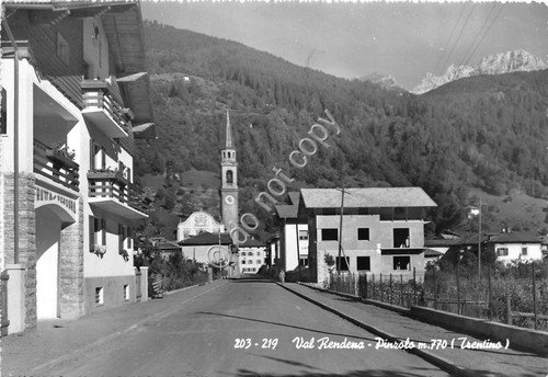 Cartolina - Postcard - Pinzolo - Via del paese - …