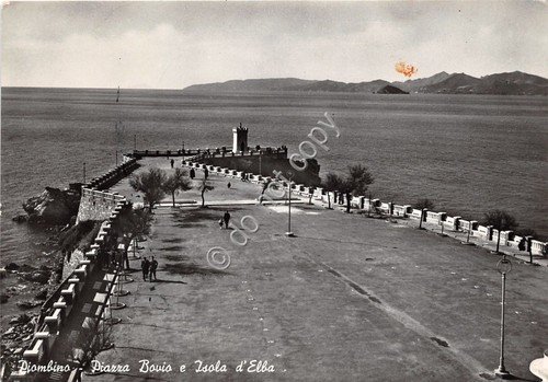 Cartolina - Postcard - Piombino - Piazza Bovio - 1957 | Immagine principale