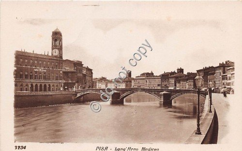 Cartolina - Postcard - Pisa Lungarno Mediceo