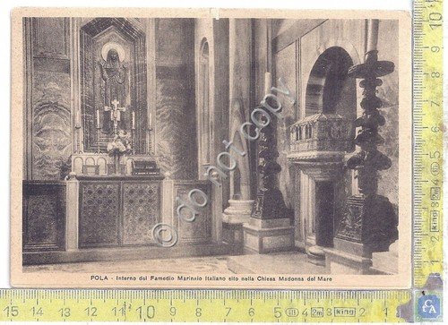 Cartolina - Postcard - Pola - Interno del Famedio Marinaio …