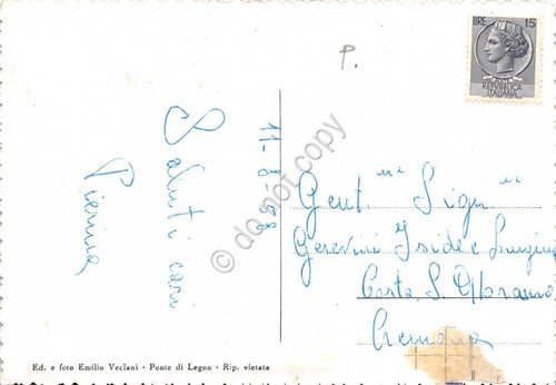 Cartolina - Postcard - Ponte di Legno Frazione Pezzo panorama … | Immagine Gallery 2