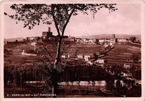 Cartolina - Postcard - Poppi - panorama - 1948 - … | Immagine principale