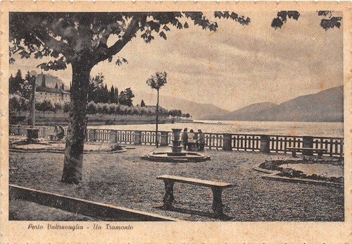 Cartolina - Postcard - Porto Valtravaglia - veduta del lago …