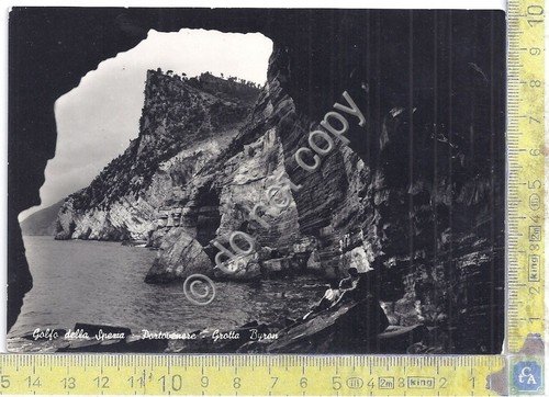 Cartolina - Postcard - Portovenere - Grotta Byron - anni …