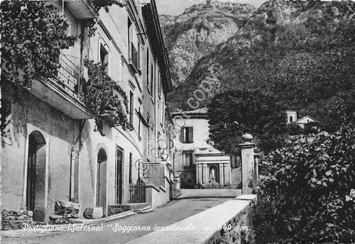 Cartolina - Postcard - Postiglione - Scorcio del paese - …