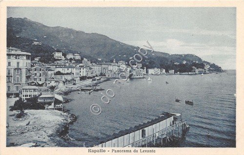 Cartolina - Postcard - Rapallo - panorama da Levante - …