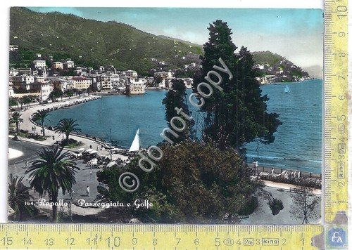 Cartolina - Postcard - Rapallo - Passeggiata e Golfo - … | Immagine principale