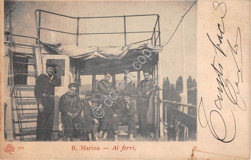 Cartolina - Postcard - Regia Marina Marinai ai ferri animata … | Immagine principale