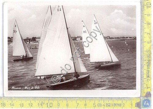 Cartolina - Postcard - Riccione - Gara di vele - … | Immagine principale