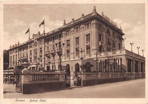 Cartolina - Postcard - Riccione - Grand Hotel - 1937