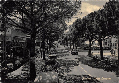 Cartolina - Postcard - Riccione - Viale Ceccarini - 1956 … | Immagine principale