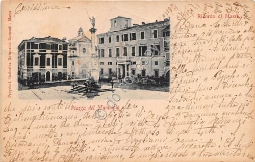 Cartolina - Postcard - Ricordo di - Massa - Piazza …