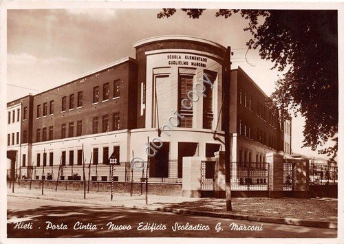 Cartolina - Postcard - Rieti - Edificio Scolastico Marconi - …