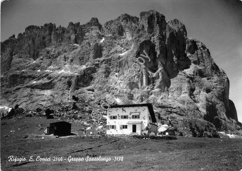 Cartolina - Postcard - Rifugio Comici - Sassolungo | Immagine principale