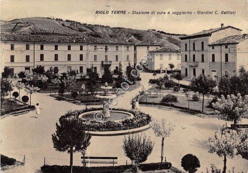 Cartolina - Postcard - Riolo Terme - Giardini C. Battisti …