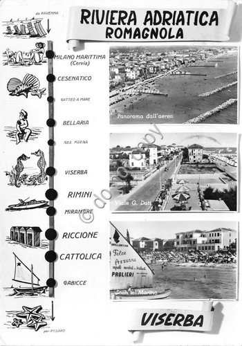 Cartolina - Postcard - Riviera Adiatica Romagnola - Vedutine - …