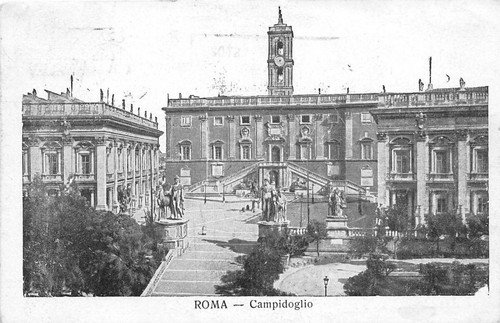 Cartolina - Postcard - Roma - Campidoglio - anni '50