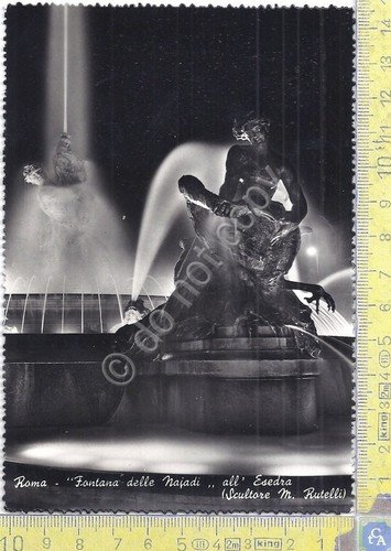 Cartolina - Postcard - Roma - Fontana Najadi - By … | Immagine principale