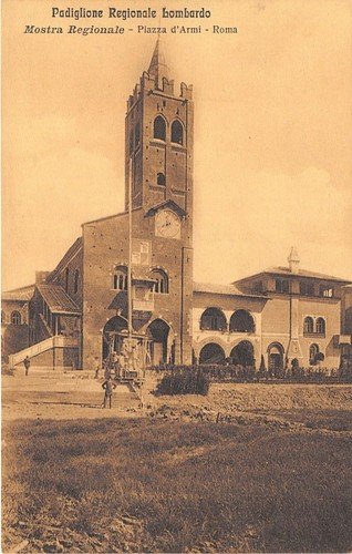 Cartolina - Postcard - Roma - Padiglione Regionale Lombardo - …