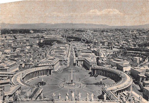 Cartolina - Postcard - Roma - Panorama da S. Pietro …