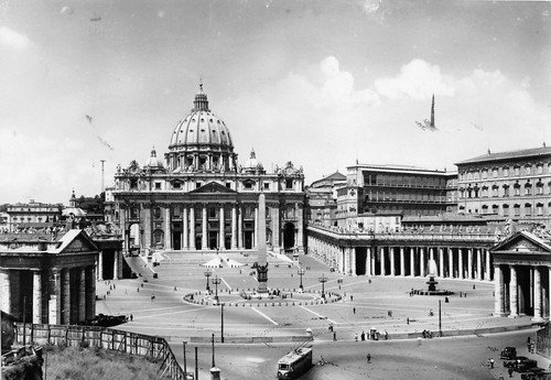 Cartolina - Postcard - Roma - San Pietro- 1951