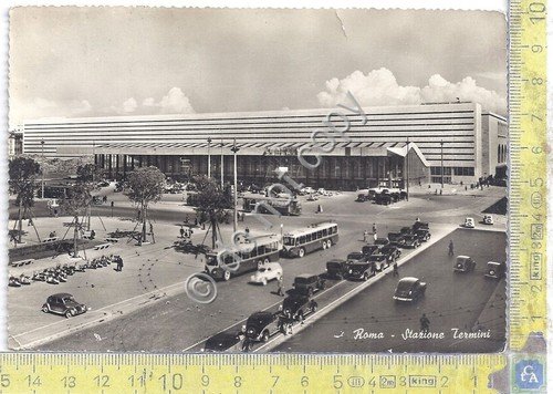 Cartolina - Postcard - Roma - Stazione Termini - Bus …