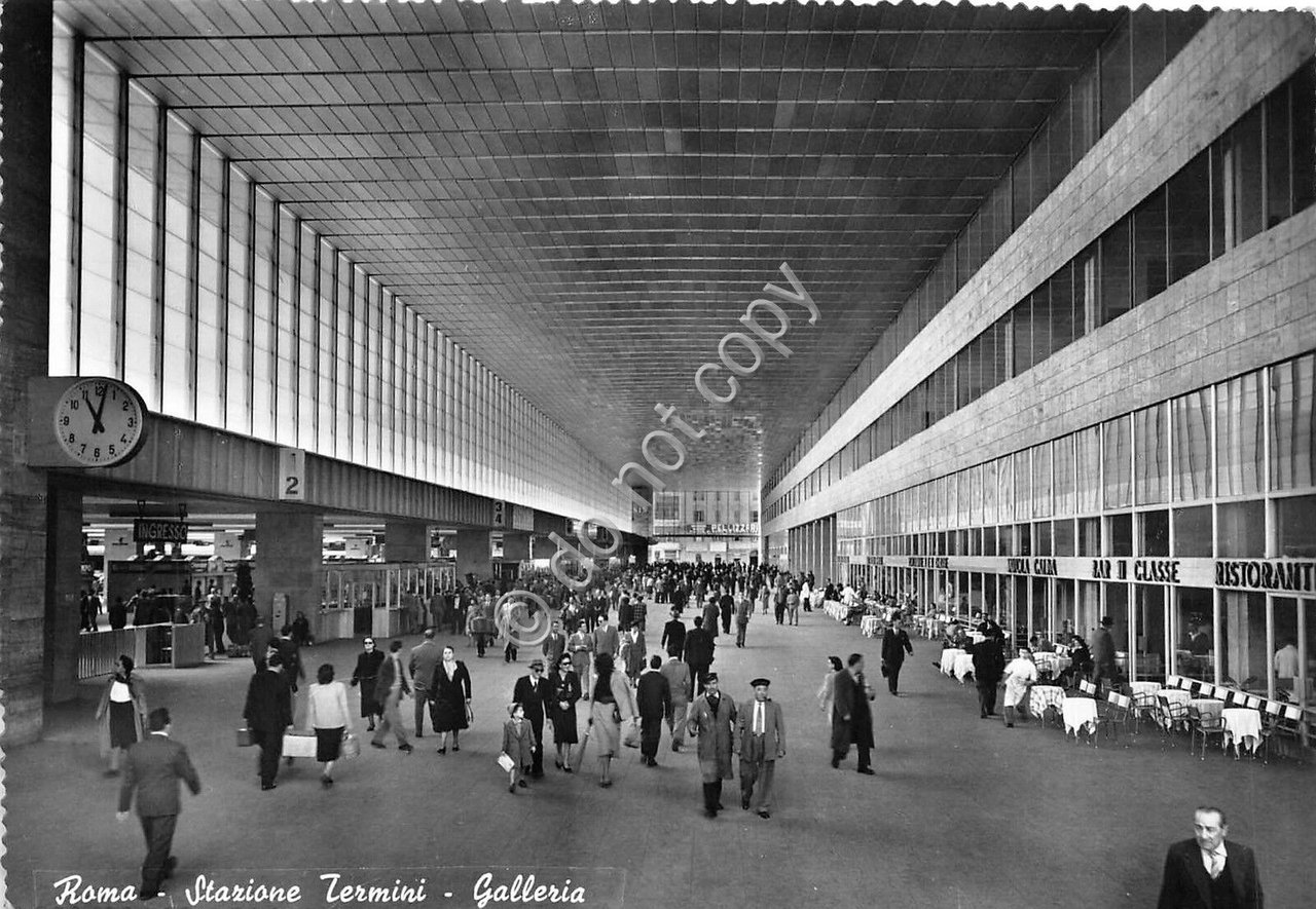 Cartolina - Postcard - Roma - Stazione Termini - Galleria …