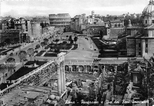 Cartolina - Postcard - Roma - Via dei Fori Imperiali … | Immagine principale