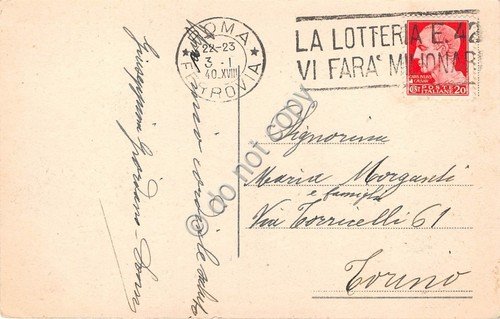 Cartolina - Postcard - Roma Basilica San Piero interno 1940 | Immagine Gallery 2