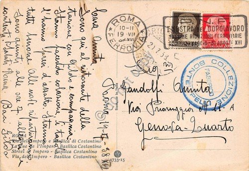 Cartolina - Postcard - Roma Via dell'Impero animata auto d'epoca …