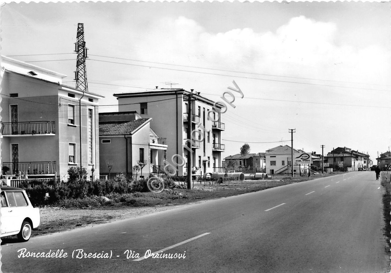 Cartolina - Postcard - Roncadelle - Via Orzinuovi - anni …