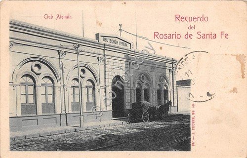 Cartolina - Postcard - Rosario de Santa Fe Club Aleman …