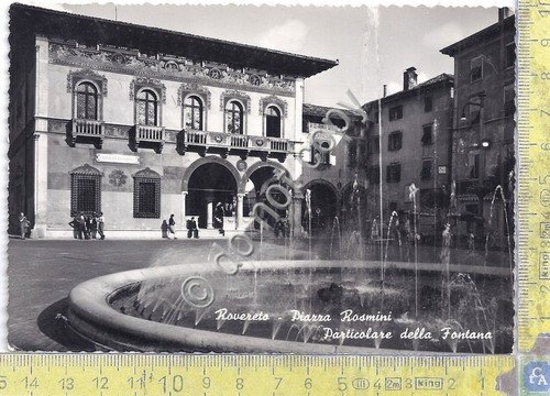 Cartolina - Postcard - Rovereto - Piazza Rosmini - 1954 | Immagine principale