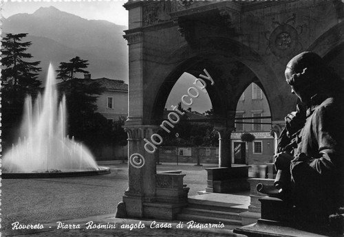 Cartolina - Postcard - Rovereto - Piazza Rosmini - Cassa …