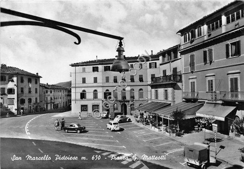 Cartolina - Postcard - S. Marcello Pistoiese - Piazza Matteotti … | Immagine principale