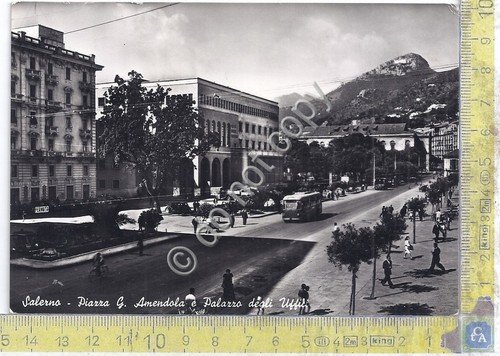 Cartolina - Postcard - Salerno - Piazza Amendola e Palazzo … | Immagine principale