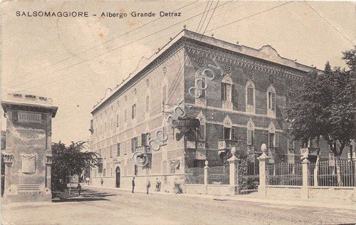 Cartolina - Postcard - Salsomaggiore - Albergo Grande Detraz - …