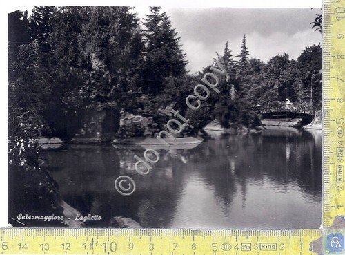 Cartolina - Postcard - Salsomaggiore - Laghetto - 1951 (Parma) | Immagine principale