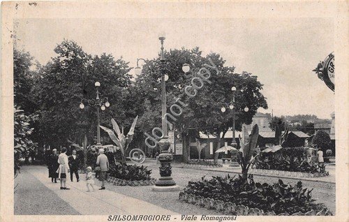 Cartolina - Postcard - Salsomaggiore - Viale Romagnosi - animata … | Immagine principale
