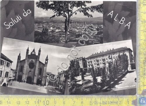 Cartolina - Postcard - Saluti da - Alba - Multiivisione …