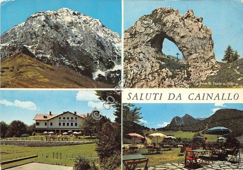 Cartolina - Postcard - Saluti da - Cainallo - vedutine …