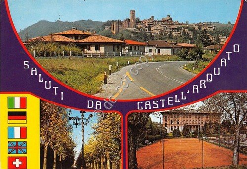Cartolina - Postcard - Saluti da - Castell'Arquato - Vedutine …