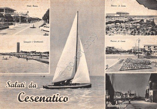 Cartolina - Postcard - Saluti da - Cesenatico - Vedutine … | Immagine principale