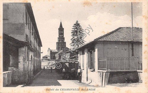 Cartolina - Postcard - Saluti da - Chiaravalle Milanese - …